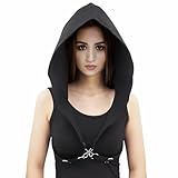 Unisex Steampunk Rogue Cowl Hut Baumwolle Mittelalter Gothic Cape...