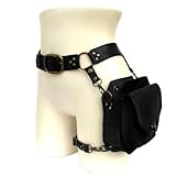 LXQLLJJD Mittelalterliche Lederring Gürteltasche Mit Nieten,...