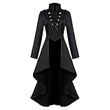 LLTTEER Damen Steampunk Frack Gothic Mantel,Steampunk Vintage...
