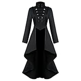 AJGEGJE Steampunk Damen Jacke, Gothic Vintage Frack Jacke, Damen...
