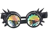 shoperama Steampunk Goggles mit Spikes und Prisma Kaleidoskop...