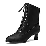 HavueGatue Viktorianische Stiefel Damen Stiefeletten Zum...