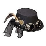W WIDMANN MILANO Party Fashion 60814 - Steampunk Zylinder, mit...