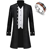 IEEILULU Frack Mantel Herren, Steampunk Herren, Steampunk Jacke...