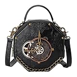 LOVIVER Steampunk Gothic Umhängetasche Geldbörse Umhängetasche...