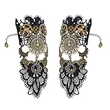 Aabellay Damen Fingerlose Spitzen Handschuhe Gothic Victorian...